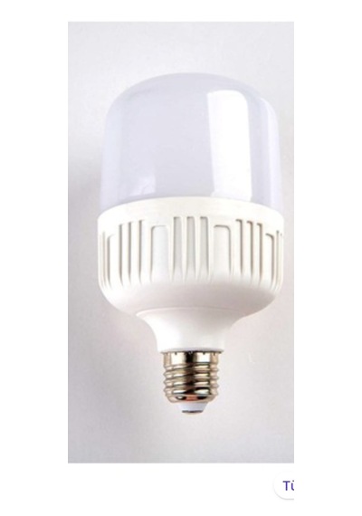 3 Adet 40 Watt Torhc Led Ampul Beyaz Işık 40 Watt-Beyaz