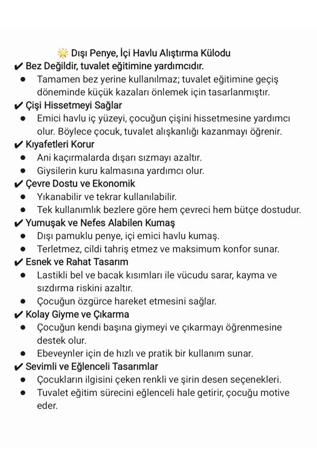 Y&d Co. Tuvalet Alıştırma Külodu Kız Çocuk Tekli 2 Yaş