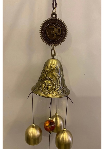 Feng Shui Deprem Zili Çanı Rüzgar Çanı Zili Kapı Çanı Mantra Ohm Om Yoga