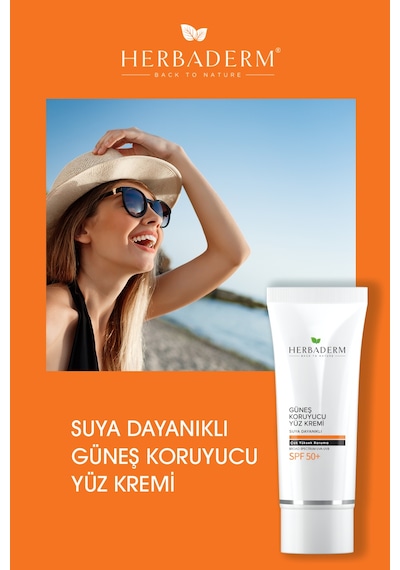 Herbaderm Suya Dayanıklı Güneş Kremi Spf 50+ 75 ML