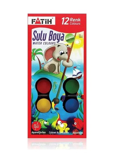 Sulu Boya 12 Renk Mavi