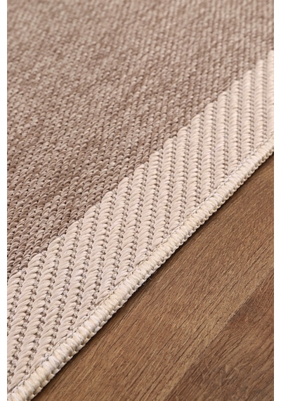Elit Premium Sisal Jut Halı 1401 Hav Ve Toz Yapmaz Bordürlü Halı Bej-krem Bej - Krem