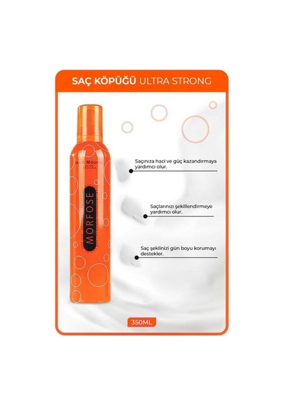 Morfose Köpük 350ml. Ultra Strong Turuncu