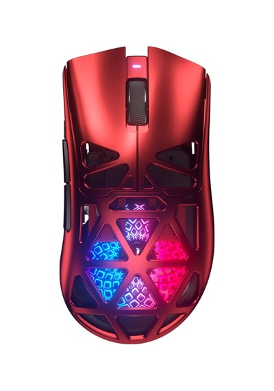 Furycube G11 Paw3311 Kablolu Bluetooth 2.4ghz 22000dpı Kablosuz Gaming Oyuncu Mouse - Kırmızı