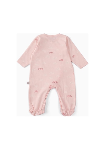 Boumini Pamuklu 2'li Bebek Patikli Tulum Desenli Pembe Pembe
