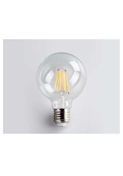 Şeffaf Cam G95 Rustik Led Filamentli Ampul 4w E27 Sarı Işık