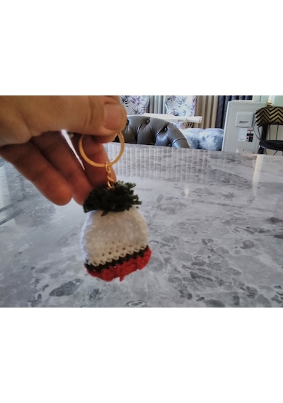 El Yapımı Noel Baba Şapkası Yılbaşı 3 Cm 5.5cm