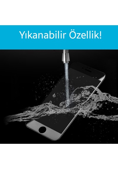 Apple Uyumlu  iPhone 6S Plus 4D Kavisli Full Cam Kırılmaz Koruyucu 6 Pl