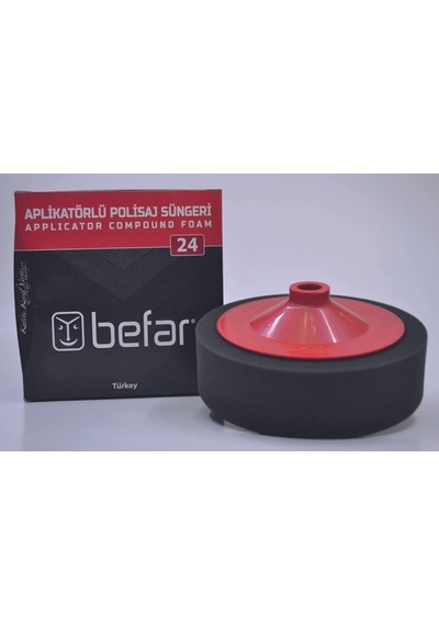 Befar Aplikatörlü Polisaj Süngeri Siyah 150x45mm O24032