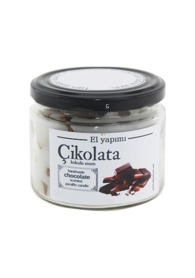 Mum Çikolata Kokulu 400Gr Cam Kavanozda