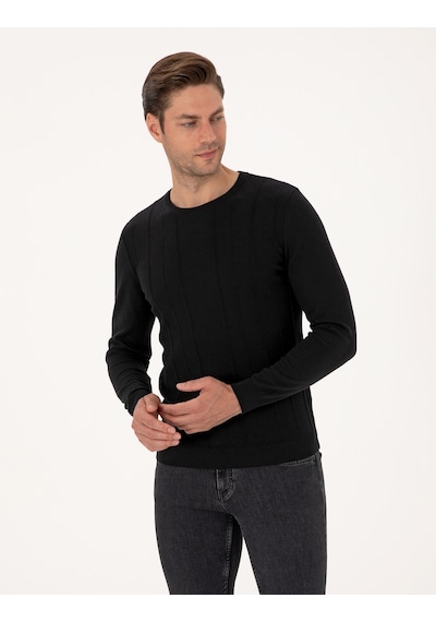 Pierre Cardin Erkek Siyah Kazak /triko 50315584-vr046 Siyah