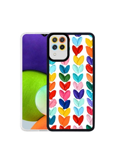 Zore Galaxy M22 Kılıf Nvth M-fit Desenli Kapak - Cow No1