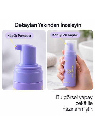 Yues Üzümlü Sakız Aromalı Alkolsüz Köpük Ağız Gargarası 55 Ml