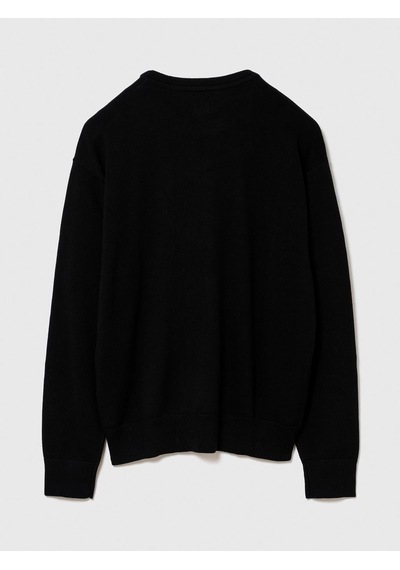Gap V-ıntx Gap Athletıc Intarsıa Sweater Kazak 910050004 Siyah