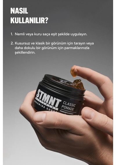 Stmnt Esnek Tutuş Doğal Parlaklık Klasik Saç Pomadı 100ml