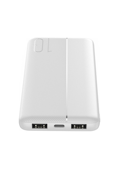 Wiwu Wi-p078 Essen Serisi Led Işık Göstergeli Taşınabilir Powerbank 10000mah Beyaz Beyaz