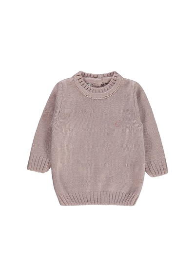 Civil Baby Kız Bebek Triko Kazak 6-18 Ay Pudra