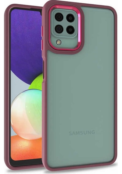 Galaxy A22 4G Kılıf Zore Flora Buton,Kenar Çevresi Renkli Kılıf