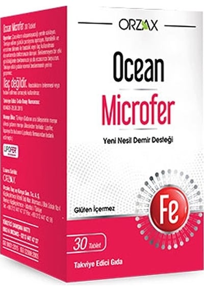 Ocean Microfer Takviye Edici Gıda 30 Tablet