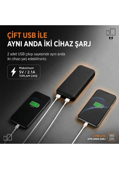 Dexim Tb20 20000 Mah Hızlı Şarj Powerbank Çok Renkli