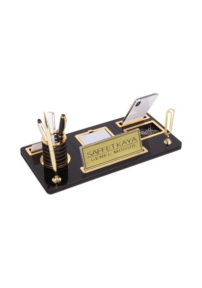 Ahşap Masa İsimliği Kalemli Ofis Hediyesi Masa İsimliği KMI-705PS