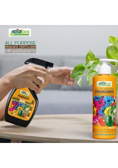 Sıvı Ve Katı Form Solucan Gübresi, Ev Bitkileri, Çiçekli Bitkiler, Meyve Ve Sebzeler İçin Üniversal Organik Sıvı Gübresi 0.75 LT - 2.5 LT - 12 KG