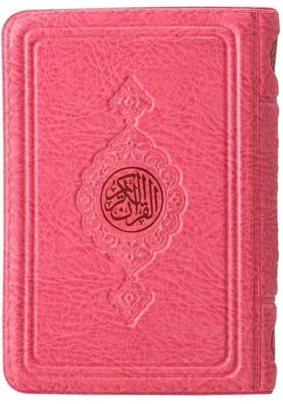Kuranı Kerim Fermuarlı Kılıflı Pembe Renk - Cep Boy N11.3051