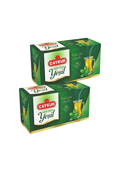 Herdem Yeşil Çay Süzen Poşet Melisalı 1,6gr 25 Adet İkili Paket