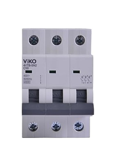 Viko 4vtb-3c50 Otomatik Sigorta 4,5ka C Tipi 3 Kutup 50a 10