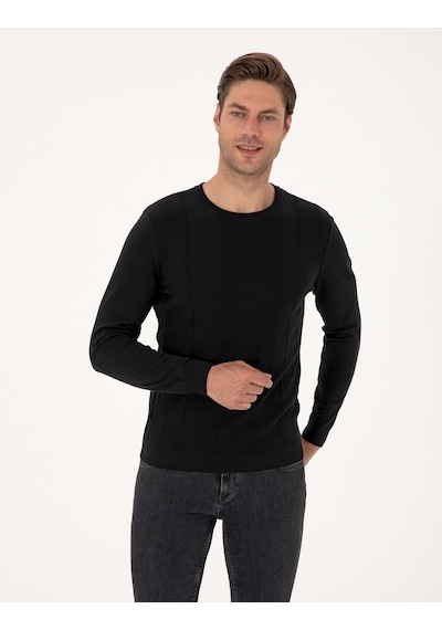 Pierre Cardin Erkek Siyah Kazak /triko 50315584-vr046 Siyah