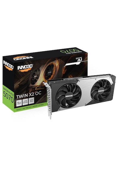 Inno3d Geforce Rtx 5070 Twın X2 Oc 12gb Gddr7 192bit Dlss 4 Ekran Kartı