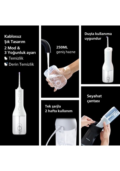 Philips Sonicare Power Flosser 3000 Kablosuz Ağız Duşu