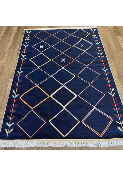 Hoom Rugs Samos Sms 21 Multy Yıkanabilir Çift Taraflı Pamuk Kilim Çok Renkli