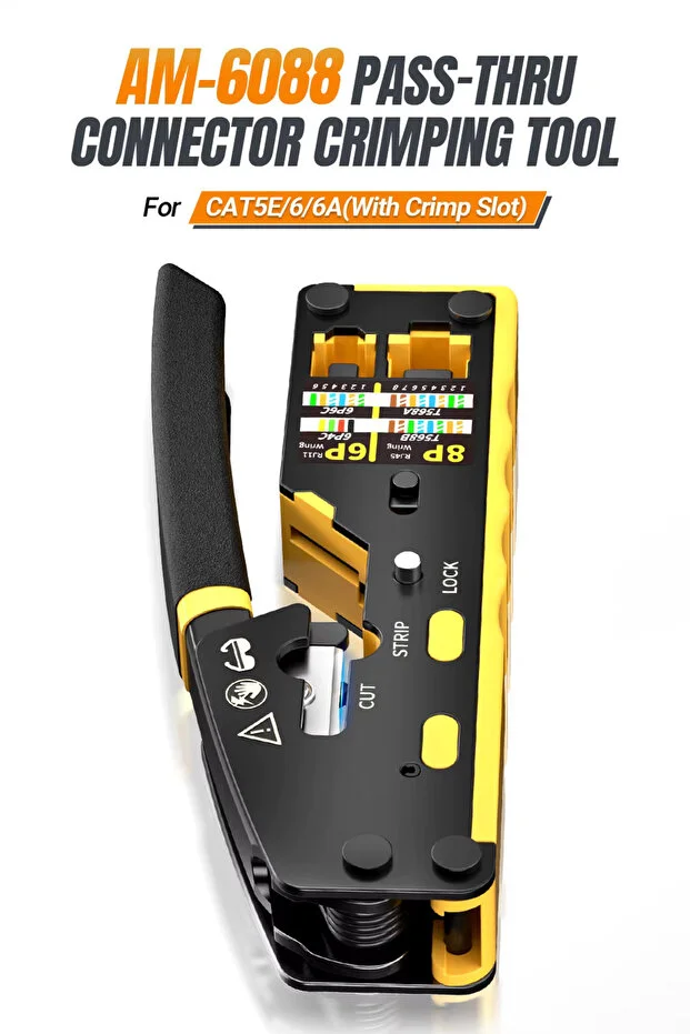 Yeni Nesil Ez Rj45 Pense 8p8c Utp Sıkma Pensesi Rj11 Rj12 Rj45 Ethernet Konektörü Sıkma Kesme Soyma Modem Ağ Network Ürünleri