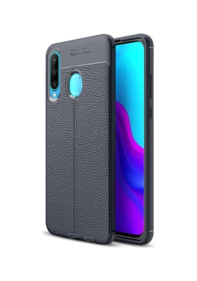 Huawei P30 Lite Kılıf Zore Niss Deri Desenli Silikon Kılıf