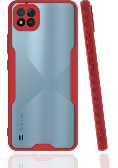 Cosmotex Newface Realme C11 2021 Kılıf Platin Silikon - Kırmızı