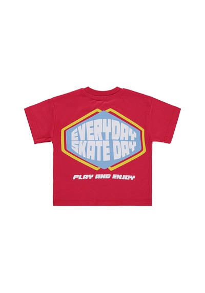 Civil Boys Everyday Skate 2-5 Yaş Tişört - Kırmızı Nar