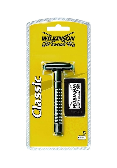 Wilkinson Sword Klasik Tıraş Makinesi + 5 Jilet Yedek Hediyeli