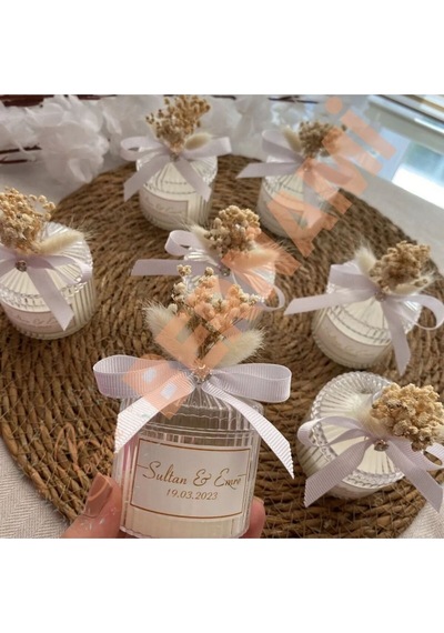 Bernami Vazo Pinterest Mika Şekerlik Mum Söz, Nişan, Nikah, Kına, Baby Shower, Doğum Günü Hediyesi - 10 Adet. Diğer