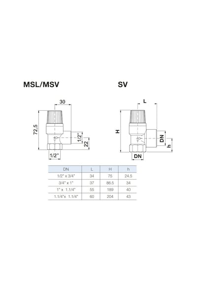 Watts Emn. Ventili 1''-5 Bar - Svw-218305