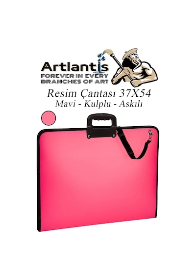 Resim Çantası Fermuarlı Kulplu 37x54 Cm 1 Adet Teknik Resim Dosya Çantası 35x50 Cm Askılı Proje Çantası Okul Sınıf
