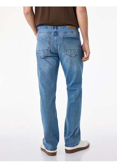 Koton Standart Bel Normal Bel Düz Paça Denim Pantolon - Mark Straight Jeans Açık İndigo 6sam40300nd Koton Standart Bel Normal Bel Düz Paça Denim Pantolon - Mark Straight Jeans Açık İndigo 6sam40300nd