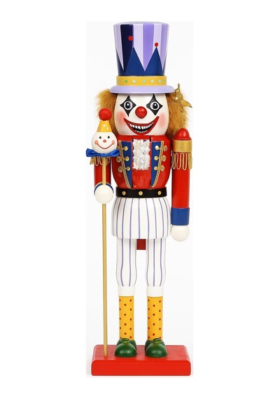 Beysüs Yılbaşı Çift Taraflı Joker & Asker Ahşap Fındıkkıran 38 Cm