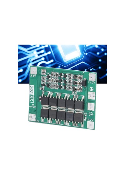 Jms 3s 40a Pil Kartı 18650 Lityum Hücre Dengeli Şarj Modülü 12,6v 13,6v