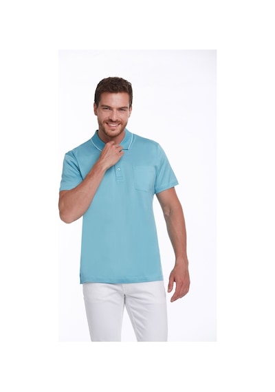 Hatemoğlu Turkuaz Regular Fit %100 Pamuk Basic Polo Yaka Tişört-Turkuaz