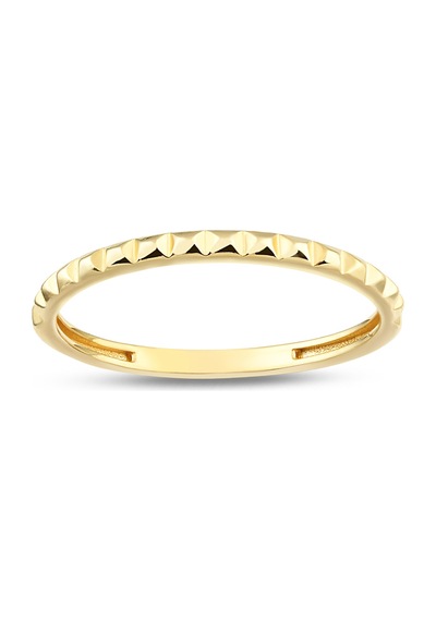 Debora Jewelry 14 Ayar Altın Oymalı Yüzük