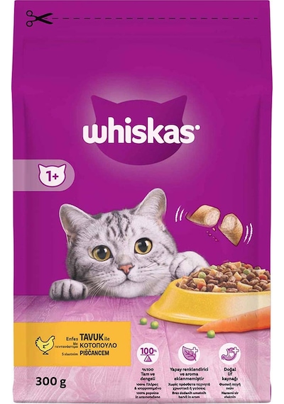 Whiskas Tavuklu Yetişkin Kedi Maması 300 G