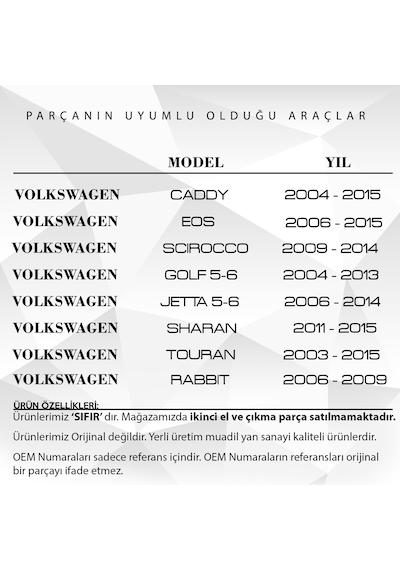 Volkswagen, Audi, Skoda ve Seat için Kalorifer Klape Motoru