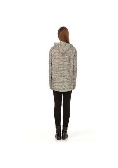 Vishenka Unisex Kapüşonlu Puntalı 3 İplik Sweatshirt