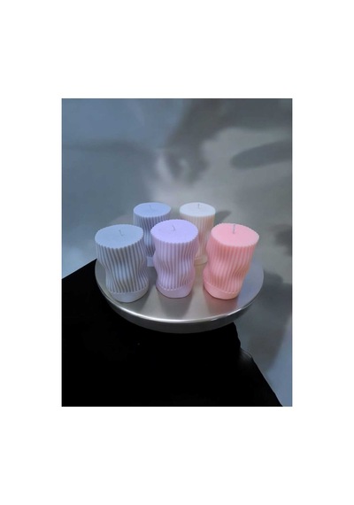 Loa Candle Co Dekoratif Spiral Formlu Kokulu Soya Mum Pembe - 720201064 Pembe